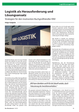 Logistik als Herausforderung und Lösungsansatz