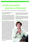„Soziale Innovationen gewinnen an Bedeutung“ – Interview mit Univ.-Prof. Dr. Marion A. Weissenberger-Eibl