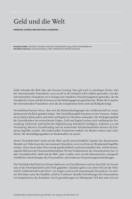 Geld und die Welt