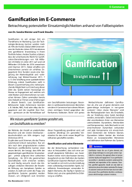 Gamification im E-Commerce