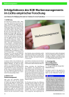 Erfolgsfaktoren des B2B-Markenmanagements im Lichte empirischer Forschung