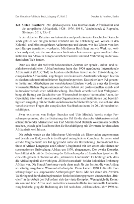 Stefan Esselborn: Die Afrikaexperten. Das Internationale Afrikainstitut und die europäische Afrikanistik, 1926 – 1976