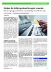 Risiken der Zahlungsabwicklung im Internet