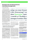 Konzepte eines kundenzentrierten Innovationsmanagements