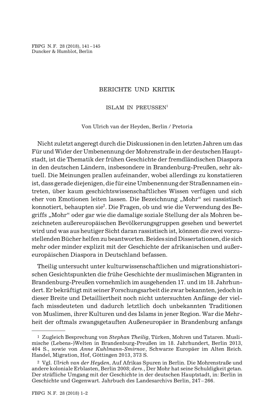 Islam in Preußen