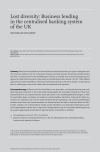 Lost diversity: Business lending in the centralised banking system of the UK