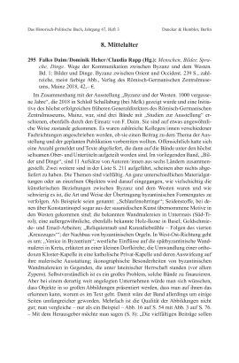 Falko Daim / Dominik Heher / Claudia Rapp (Hg.): Menschen, Bilder, Sprache, Dinge. Wege der Kommunikation zwischen Byzanz und dem Westen. Bd. 1: Bilder und Dinge. Byzanz zwischen Orient und Occident