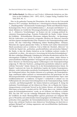 Steffen Runkel: Von Sklaverei und Freiheit. Afrikanische Initiativen zur Abolition an der Goldküste (1841–1897)