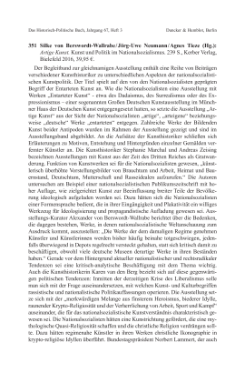 Silke von Berswordt-Wallrabe / Jörg-Uwe Neumann / Agnes Tieze (Hg.): Artige Kunst. Kunst und Politik im Nationalsozialismus