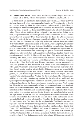 Werner Beierwaltes: Catena aurea. Plotin Augustinus Eriugena Thomas Cusanus