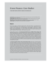 Green Finance: Case Studies
