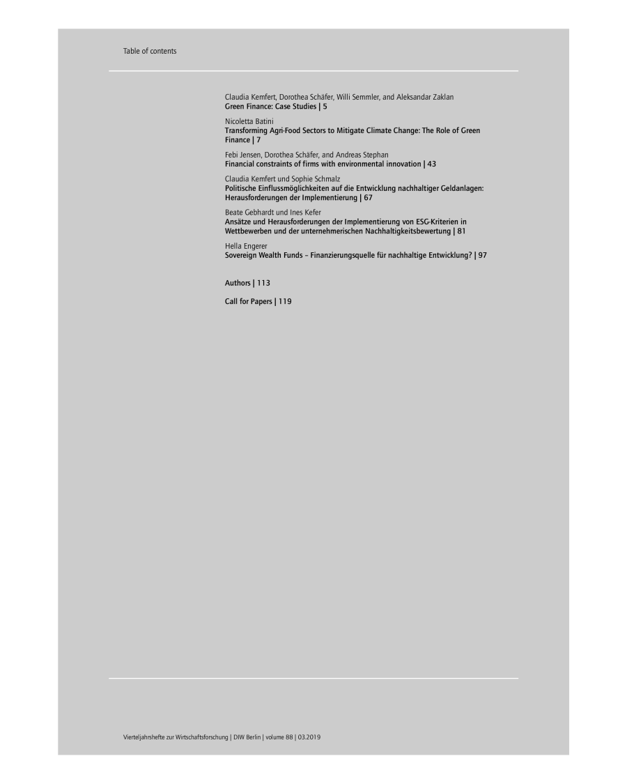Inhaltsverzeichnis