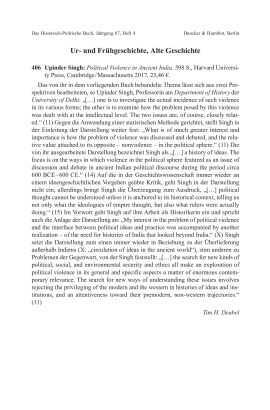 Upinder Singh: Political violence in ancient India.