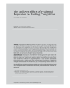 The Spillover Effects of Prudential Regulation on Banking Competition