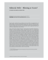 Editorial: Debt – Blessing or Curse?