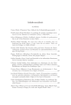 Inhaltsverzeichnis