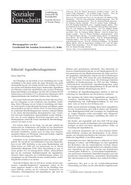 Editorial: Jugendberufsagenturen
