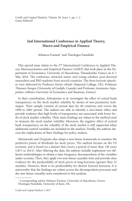 2nd International Conference in Applied Theory, Macro and Empirical Finance