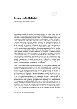 Messung von Nachhaltigkeit