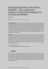 Selbstproduktivität in der frühen Kindheit – Eine empirische Analyse mit Berücksichtigung von Geschwistereffekten