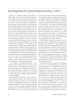 Rechtspolitische Zeitschriftenumschau 1/2011
