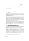 Economic Forecasting and Monetary Policy