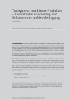 Transparenz von Riester-Produkten – Theoretische Fundierung und Befunde einer Anbieterbefragung
