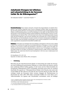Anhaltende Divergenz bei Inflations- und Lohnentwicklung in der Eurozone: Gefahr für die Währungsunion?