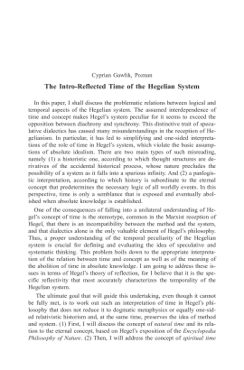The Intro-Reflected Time of the Hegelian System
