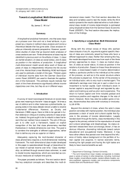 Toward a Longitudinal, Multi-Dimensional Class Model