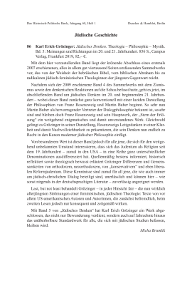 Karl Erich Grözinger: Jüdisches Denken. Theologie – Philosophie – Mystik.