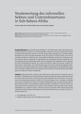 Neubewertung des informellen Sektors und Unternehmertums in Sub-Sahara-Afrika