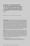Ansätze und Datenquellen in der Kriminalitätsmessung – Ein Überblick zu den oﬀen zugänglichen WISIND-Daten