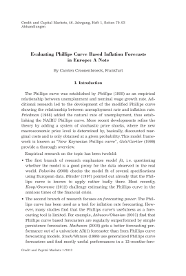 Evaluating Phillips Curve Based Inflation Forecasts in Europe: A Note