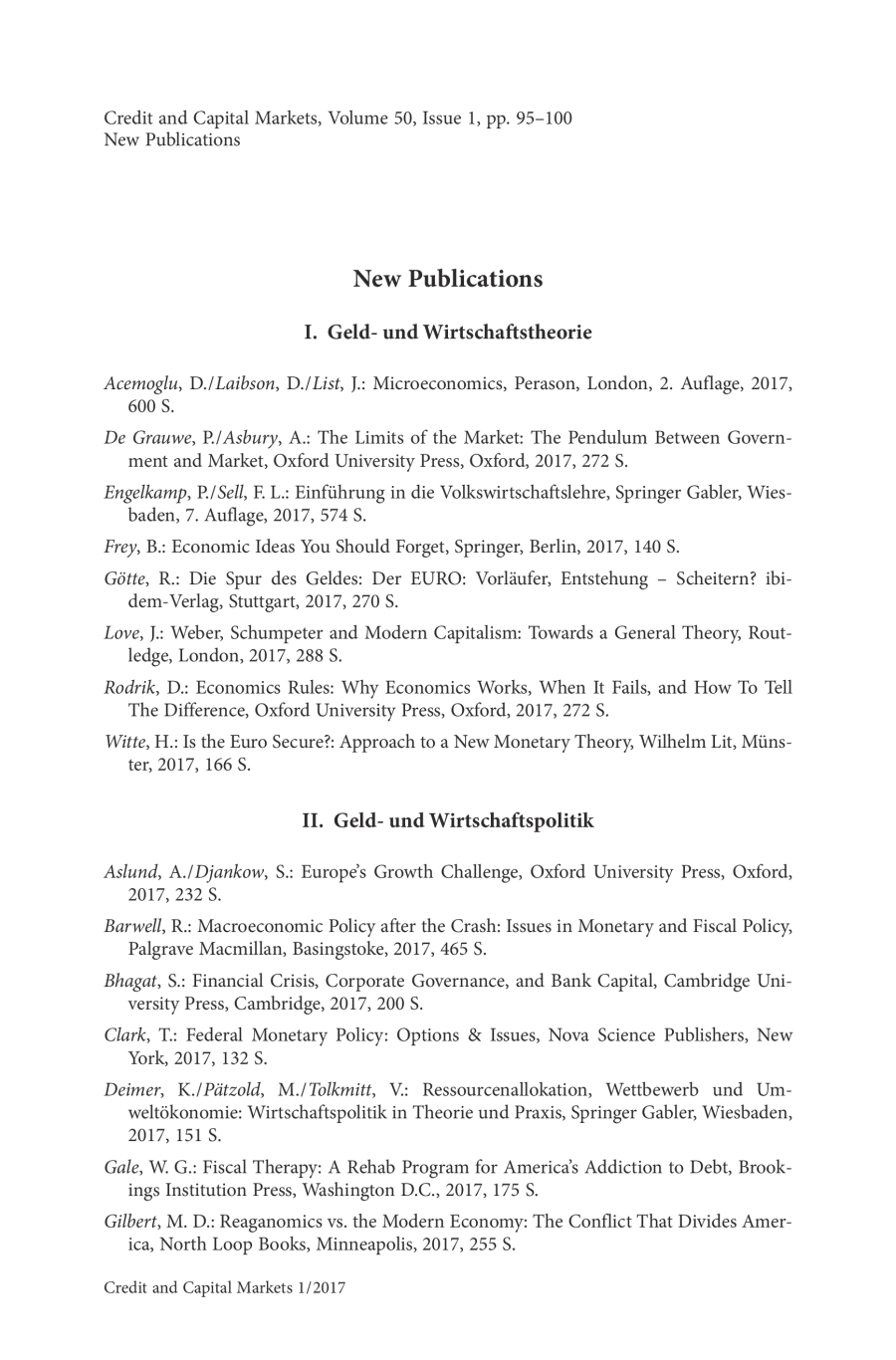 New Publications