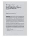 Der Mehrwert von Bürgschaftsbanken und (Rück–)‍Bürgschaften für KMU – ein Literaturüberblick