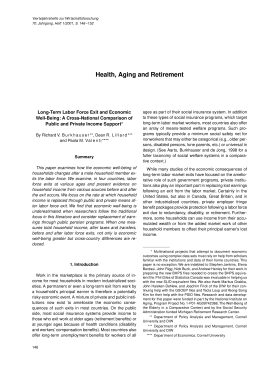 Long-Term Labor Force Exit and Economic Well-Being: A Cross-National Comparison of Public and Private Income Support