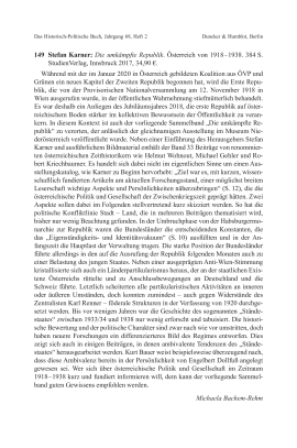 Stefan Karner: Die umkämpfte Republik. Österreich von 1918–1938