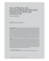 You Are What You Pay – Personal Profiling with Alternative Payment Data and the Data Protection Law