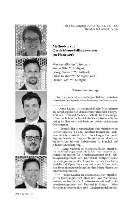 Methoden zur Geschäftsmodellinnovation im Handwerk