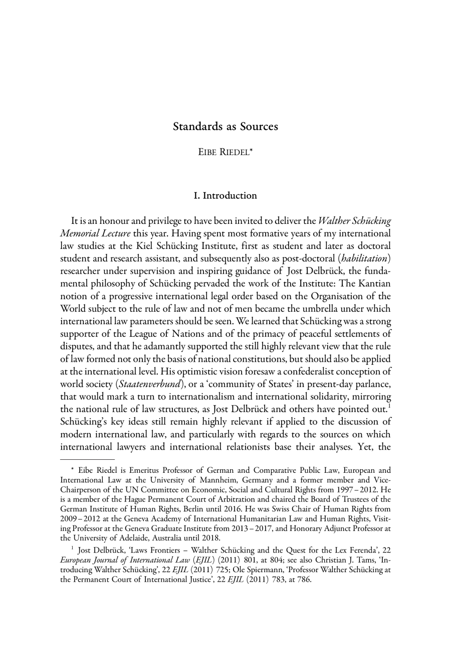 Standards as Sources