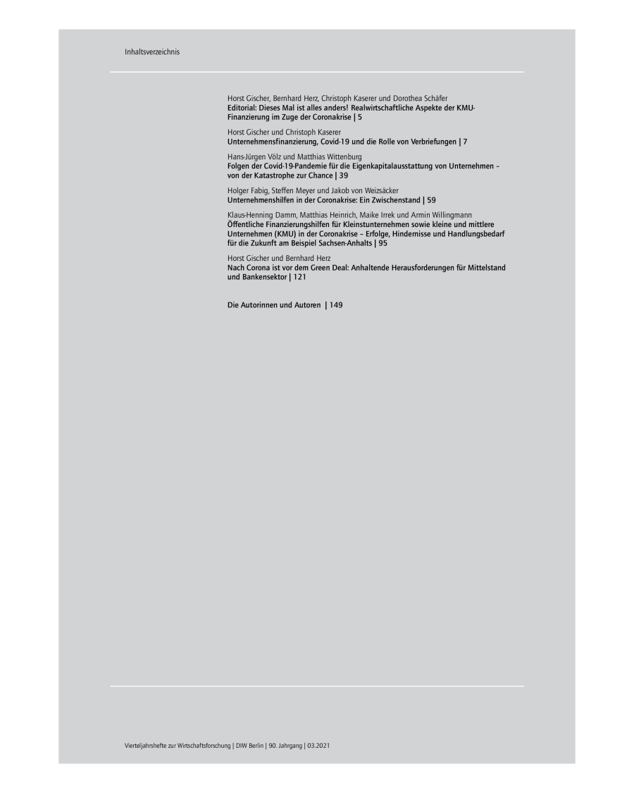 Inhaltsverzeichnis