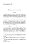 Empowerment durch Qualifizierung oder Qualifizierung durch Empowerment? Erfahrungen aus der Praxis