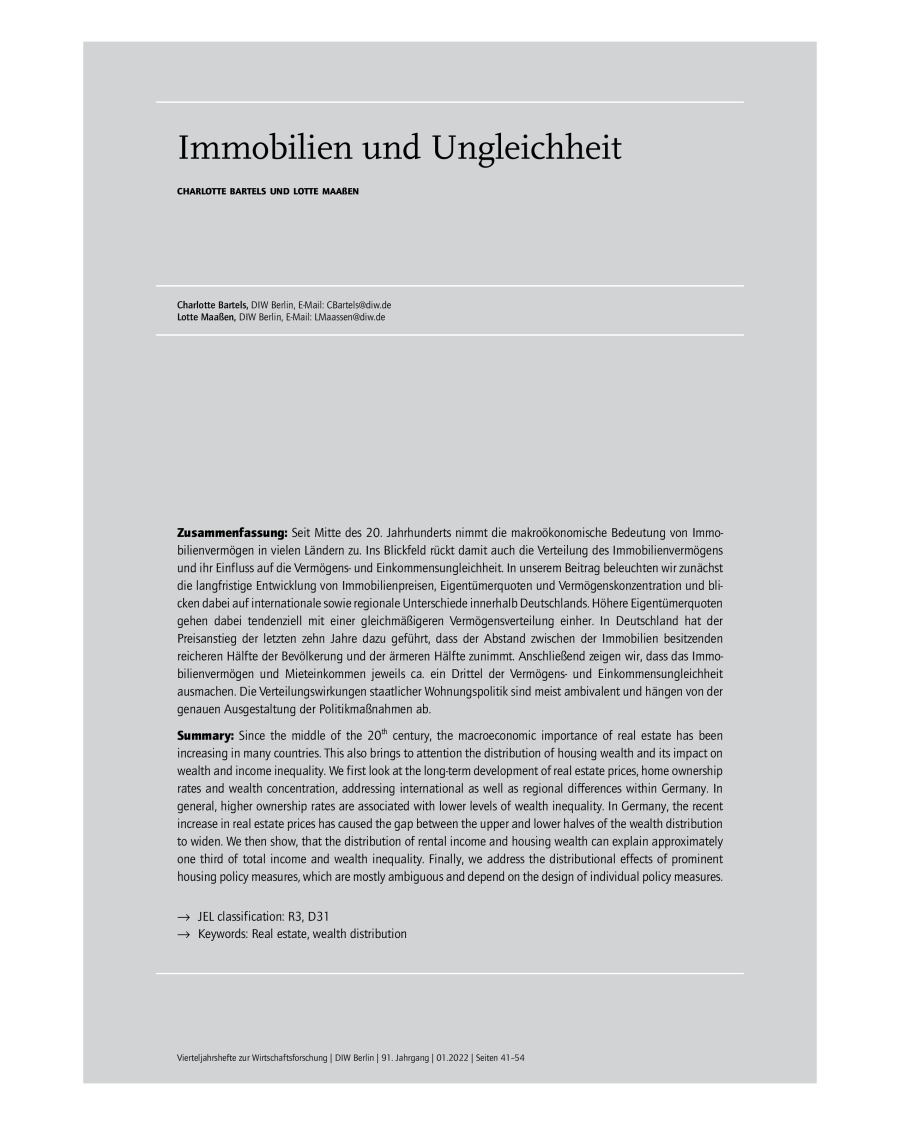 Immobilien und Ungleichheit