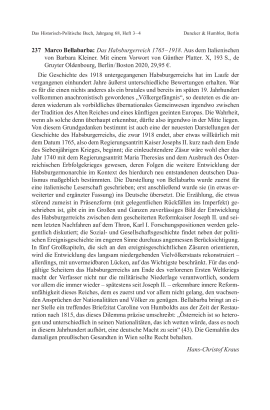 Marco Bellabarba: Das Habsburgerreich 1765 – 1918