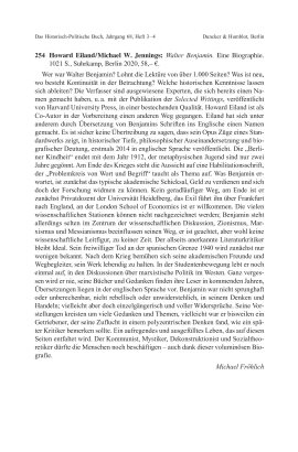 Howard Eiland / Michael W. Jennings: Walter Benjamin. Eine Biographie