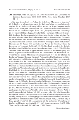 Christoph Nonn: 12 Tage und ein halbes Jahrhundert. Eine Geschichte des deutschen Kaiserreiches 1871 – 1918