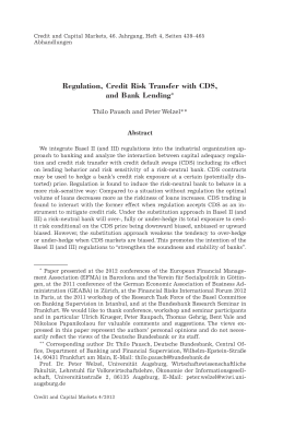 Regulation, Credit Risk Transfer with CDS, and Bank Lending