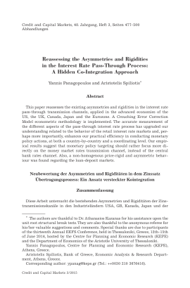 Reassessing the Asymmetries and Rigidities in the Interest Rate Pass-Through Process: A Hidden Co-Integration Approach