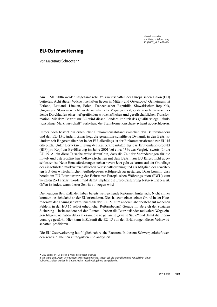 EU-Osterweiterung